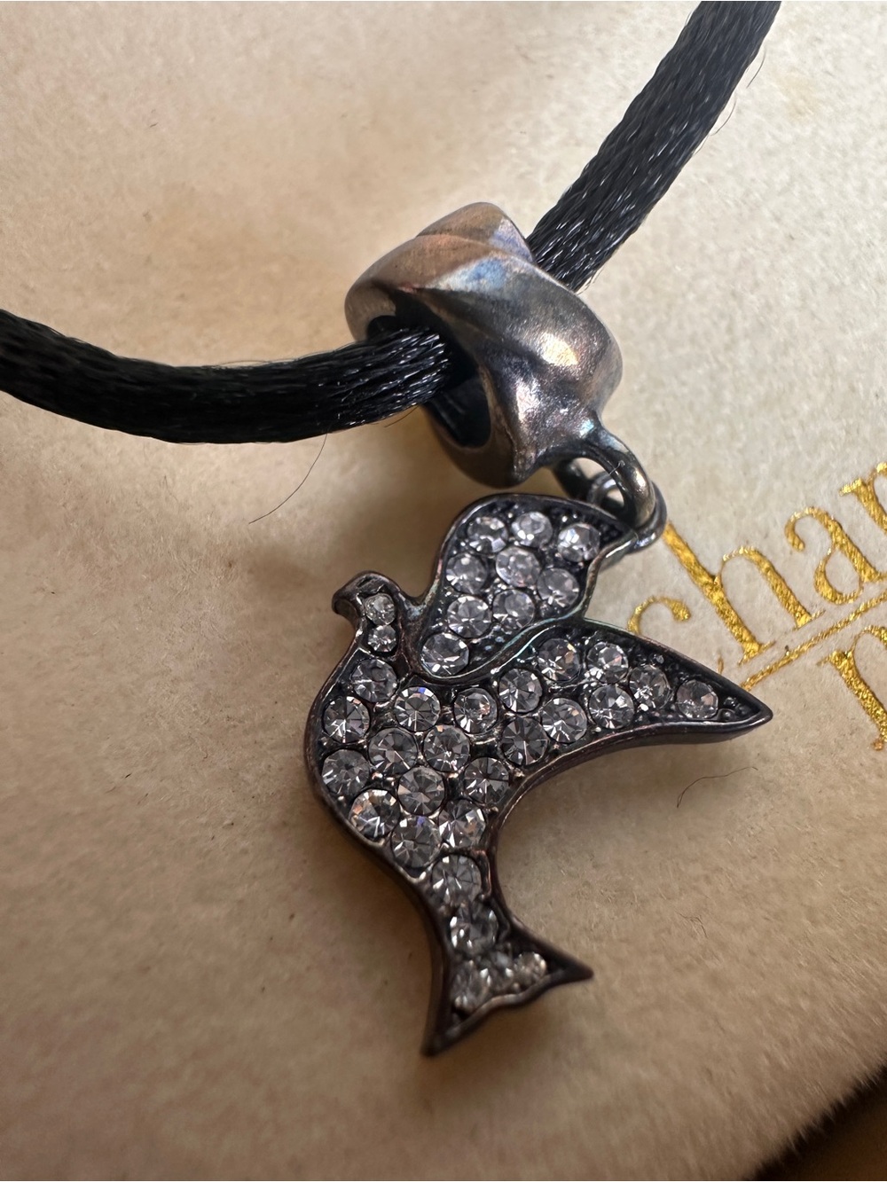 Kay Jewelers Charmed Memories 925 Italy Sterling Silver Crystal Dove Charm